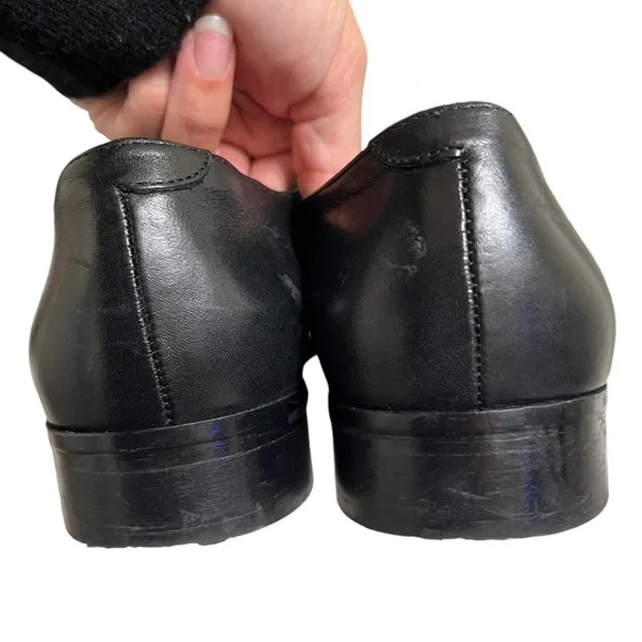 Bruno Magli Lace Up Leather Oxford Dress Shoes Black Men's Size 7.5 - Picture 6 of 10